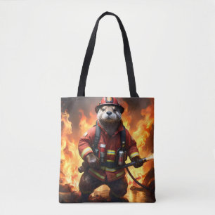 Otter Firefighter, Tote Bag