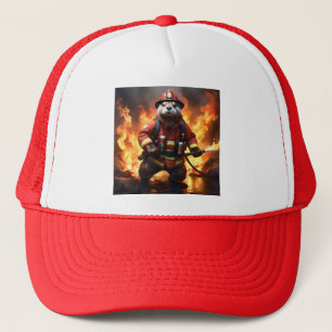 Otter Firefighter, Trucker Hat