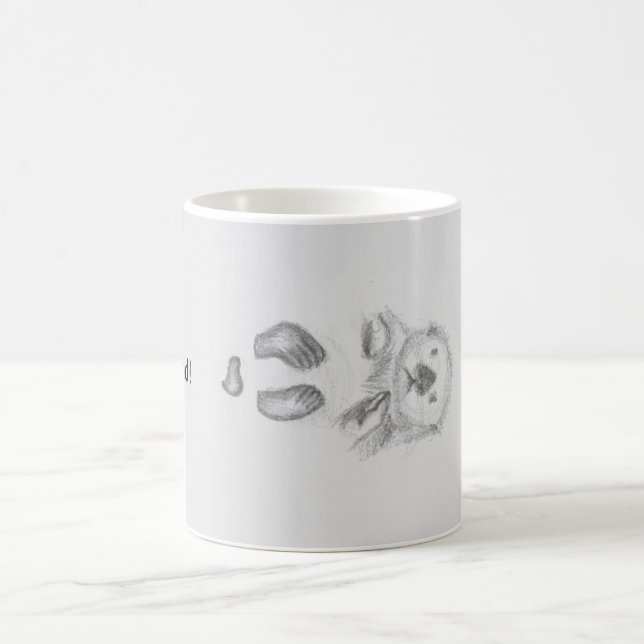 Otter floating in water coffee mug (Center)