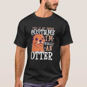 Otter For Sea Otter Ferret Fish Otter Animal 3 T-Shirt