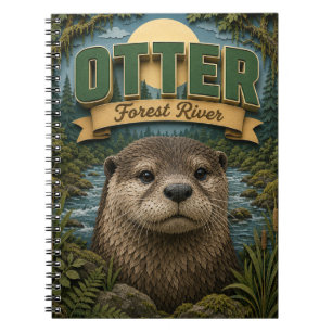 Otter Forest River Popcut Notebook