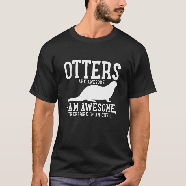 Otter Funny Gift T-Shirt (Front)