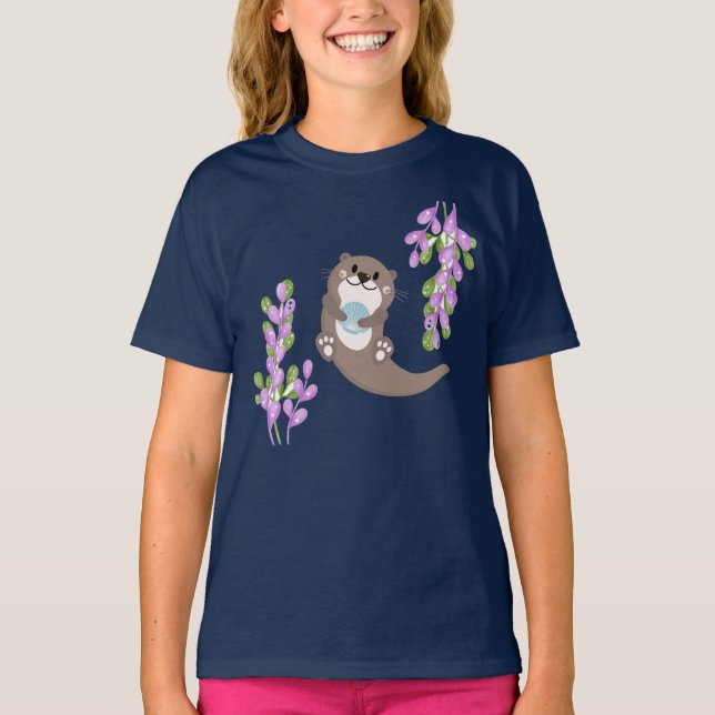 Otter Girls' T-Shirt (Front)