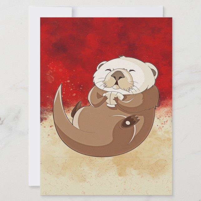 Otter Graphic | Ocean Animal | Gift For Otter Love (Front)
