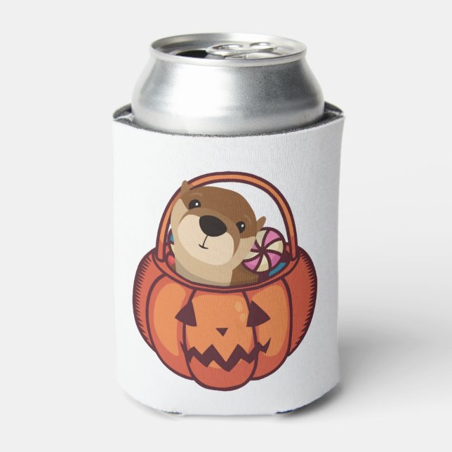 Otter Halloween Can Cooler (Can Front)