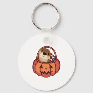 Otter Halloween Key Ring