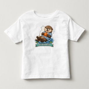 Otter Hugs Floating Otter Hugging a Starfish Toddler T-Shirt