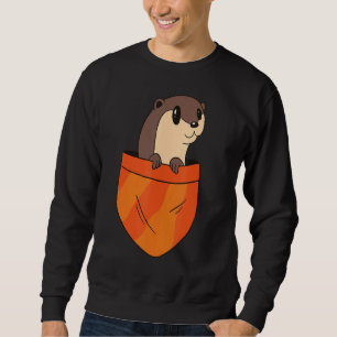 Otter In Pocket Animal In Your Pocket Graphic Sweatshirt