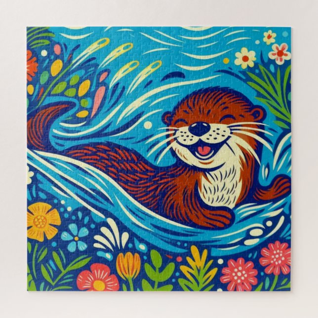 Otter Jigsaw Puzzle (Vertical)