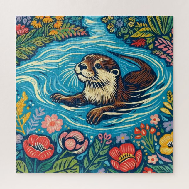 Otter Jigsaw Puzzle (Vertical)