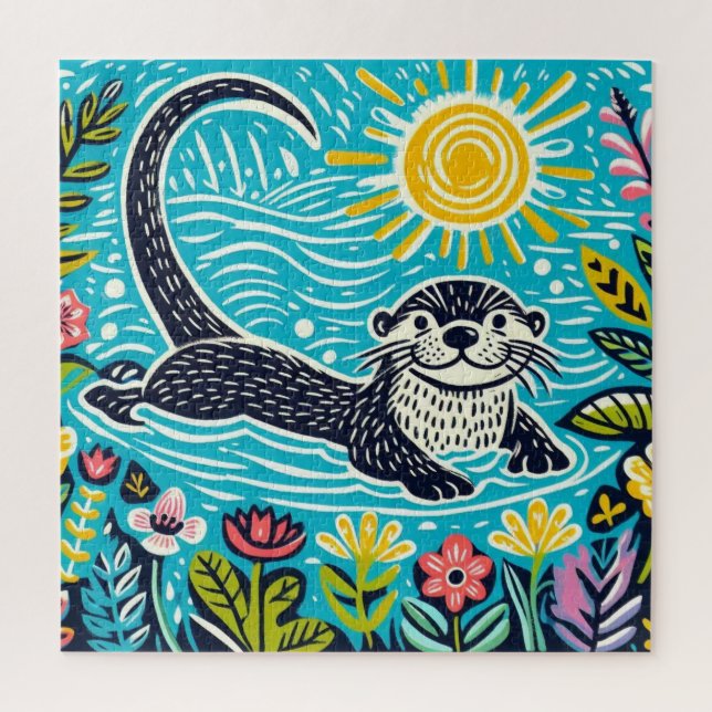 Otter Jigsaw Puzzle (Vertical)