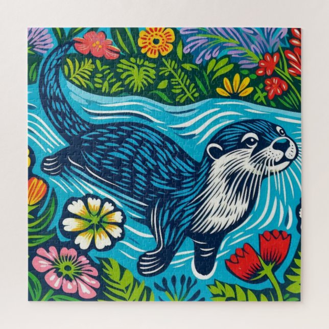Otter Jigsaw Puzzle (Vertical)