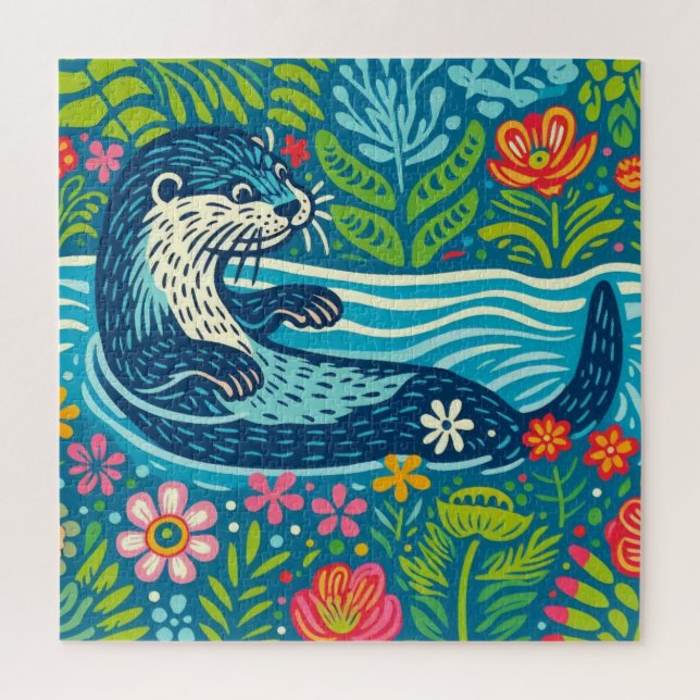 Otter Jigsaw Puzzle (Vertical)