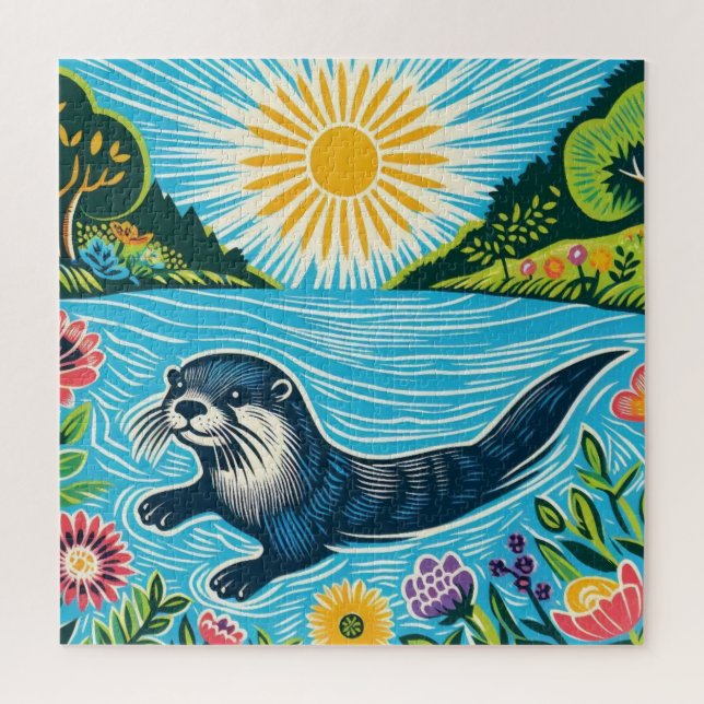 Otter Jigsaw Puzzle (Vertical)