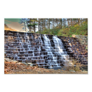Otter Lake Dam waterfall, Virginia Photo Print