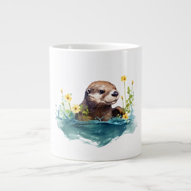 Otter Large Coffee Mug (Front)