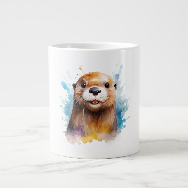 Otter Large Coffee Mug (Front)