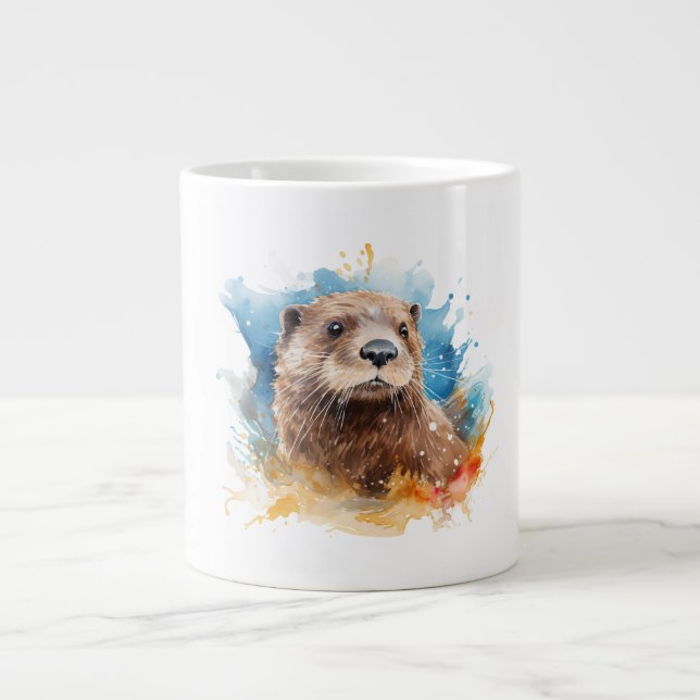 Otter Large Coffee Mug (Front)