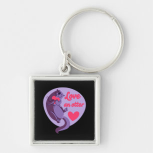 Otter - Love An Otter Love Another Key Ring