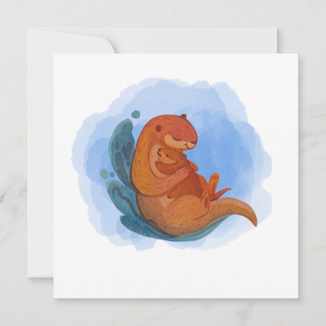 Otter Love Blank Card (Front)