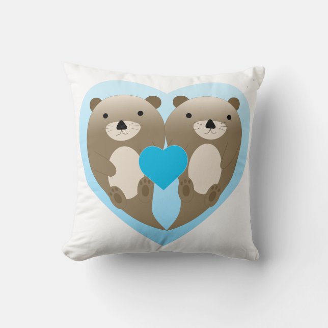 Otter Love Cushion (Front)