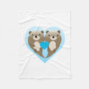 Otter Love Fleece Blanket