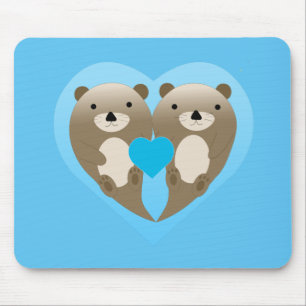 Otter Love Mouse Mat