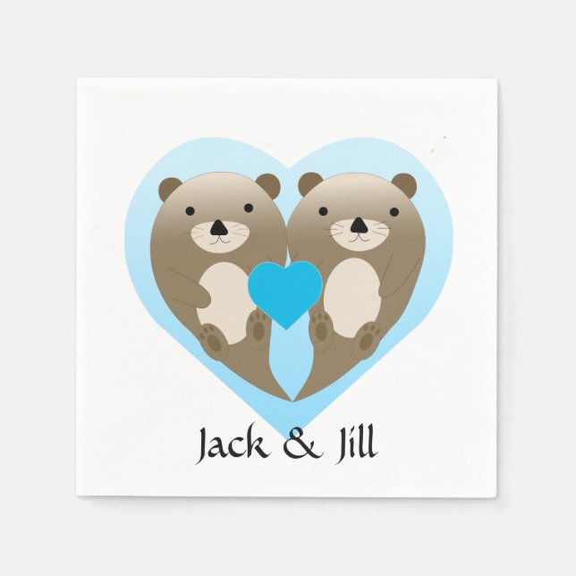 Otter Love Napkin (Front)