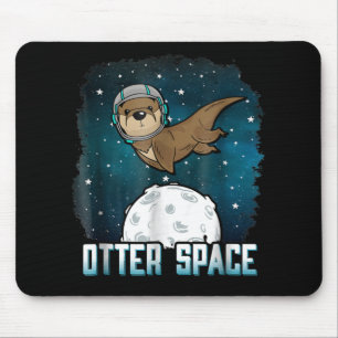 Otter Lovers Otter Space Funny Outer Space Animal Mouse Mat