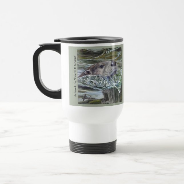 Otter Metal Travel Mug (Left)