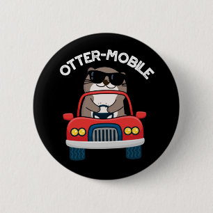 Otter-mobile Funny Animal Car Pun 6 Cm Round Badge