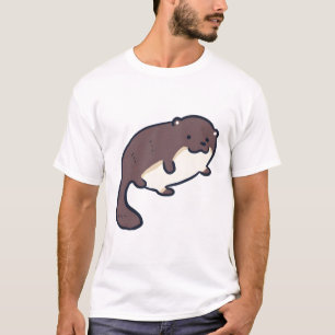 Otter mum Delight � Cute Animal Art T-Shirt