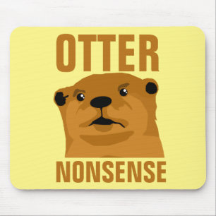 Otter Nonsense Mouse Mat