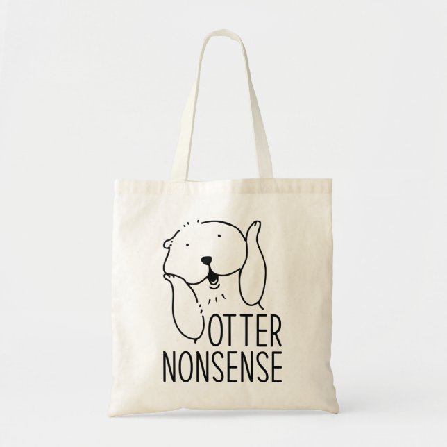 Otter Nonsense Tote Bag (Front)