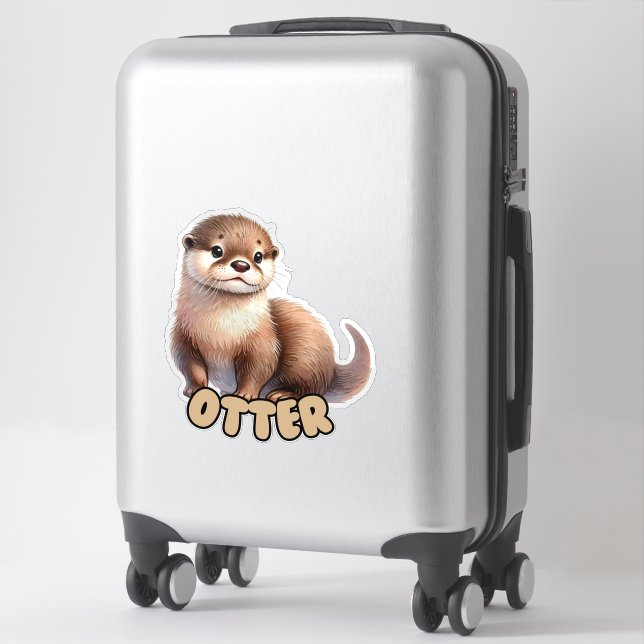 OTTER - NURSERY STICKER (Suitcase)