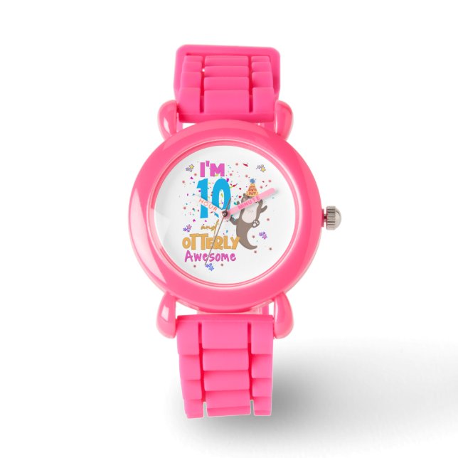 Otter Otterly Awesome Birthday Girl  Watch (Front)