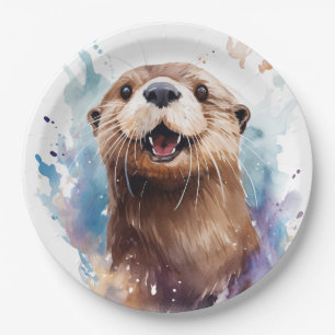 Otter Paper Plate