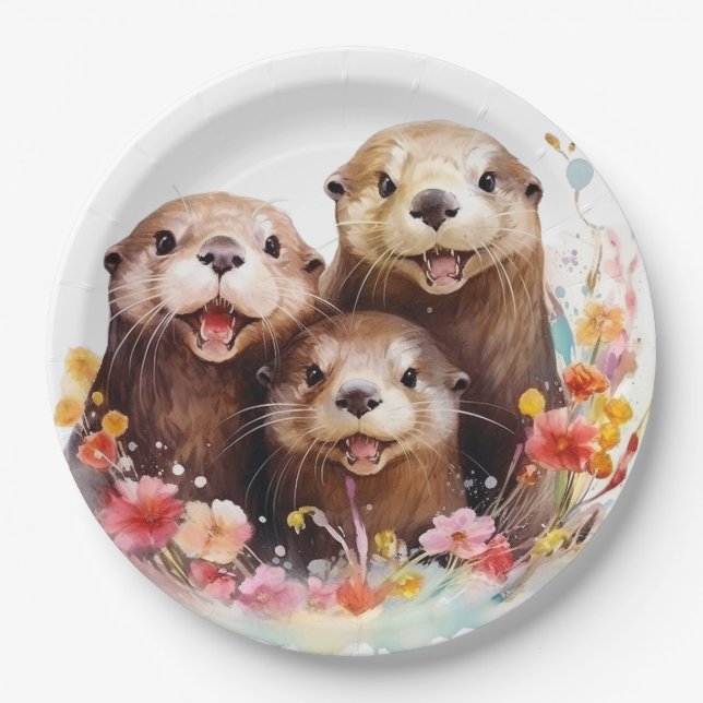 Otter Paper Plate (Front)