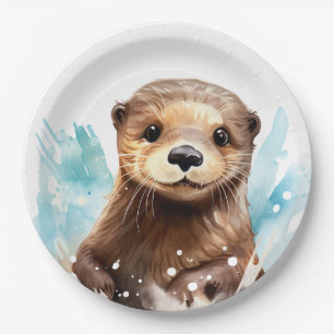 Otter Paper Plate