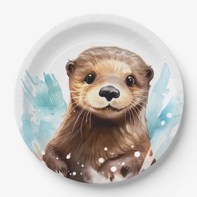 Otter Paper Plate (Front)