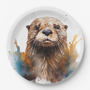 Otter Paper Plate