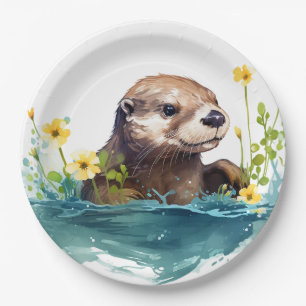 Otter Paper Plate