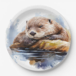 Otter Paper Plate