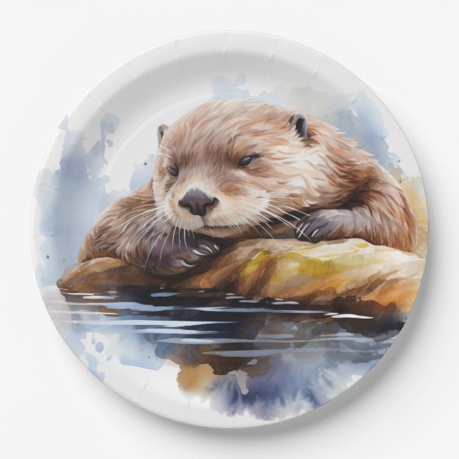 Otter Paper Plate (Front)
