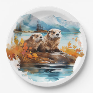 Otter Paper Plate