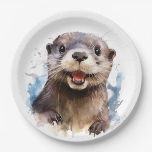 Otter Paper Plate