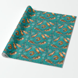 Otter Pattern  Wrapping Paper