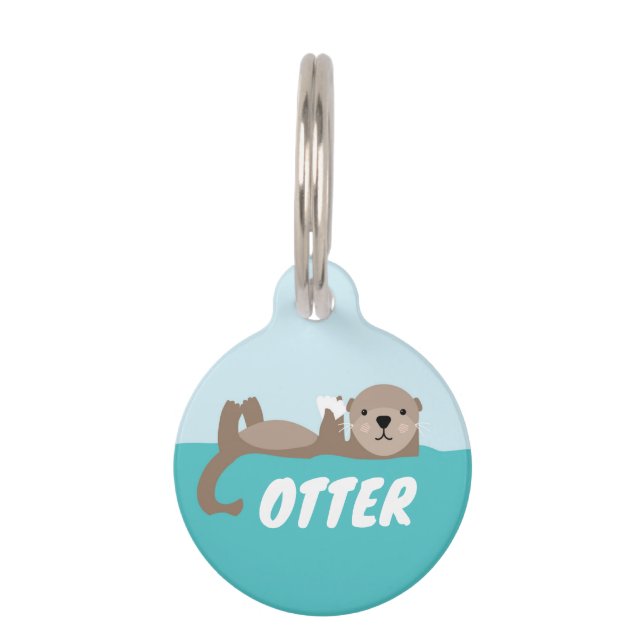 otter pet tag (Front)