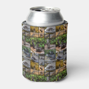 Otter Photo Collage, Stubby Cooler Holder,