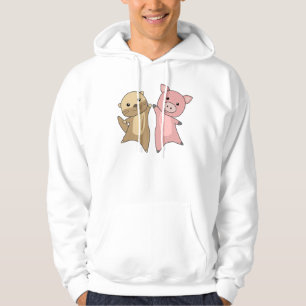 Otter Pig Sweet Animals For Children Animal Lovers Hoodie